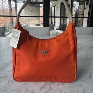 Brand New Prada True Orange Shoulder Bag